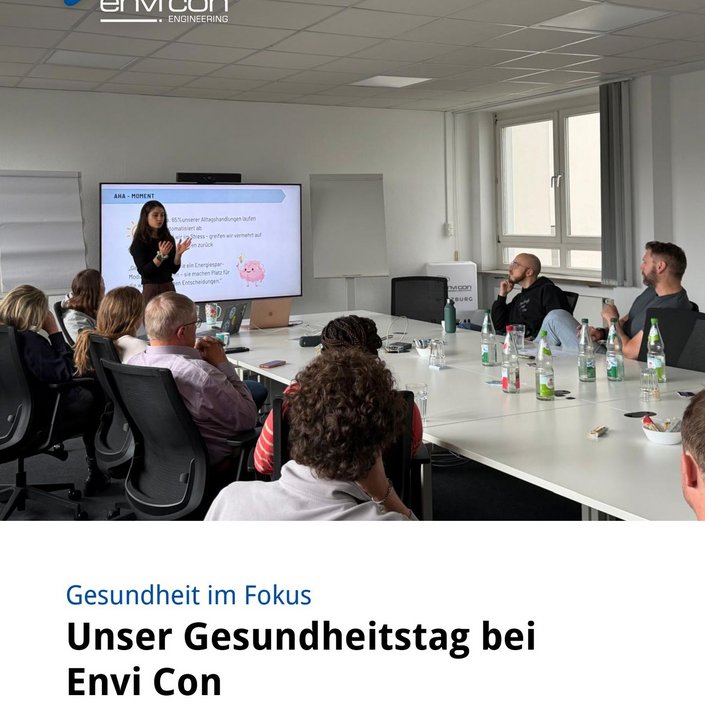 💚 Gemeinsam für mehr Gesundheit und Wohlbefinden!
Bei unserem Gesundheitstag bei Envi Con stand die körperliche und... 💚 Gemeinsam für mehr Gesundheit und Wohlbefinden!
Bei unserem Gesundheitstag bei Envi Con stand die körperliche und...