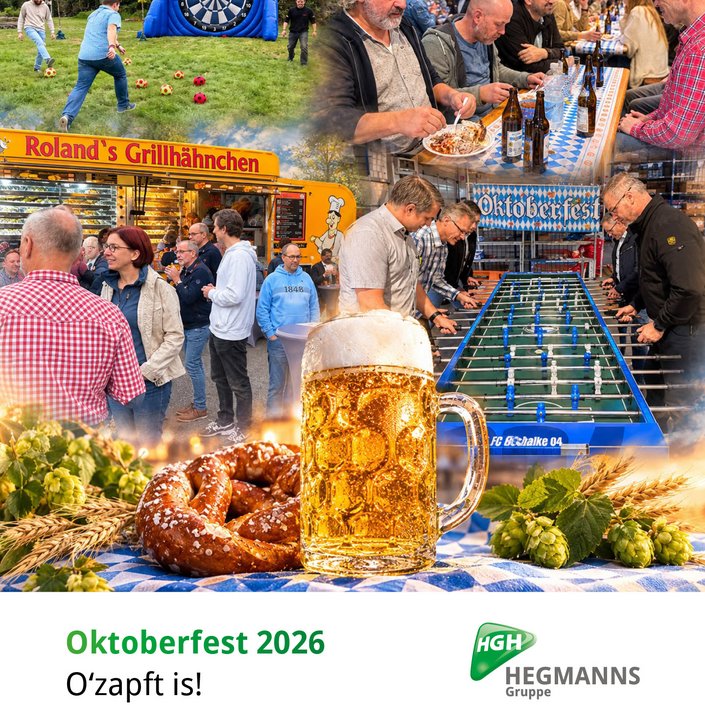 O’zapft is! 🍻
Gestern hieß es bei der Hegmanns Gruppe: Oktoberfest, gute Stimmung und jede Menge Teamspirit!... O’zapft is! 🍻
Gestern hieß es bei der Hegmanns Gruppe: Oktoberfest, gute Stimmung und jede Menge Teamspirit!...