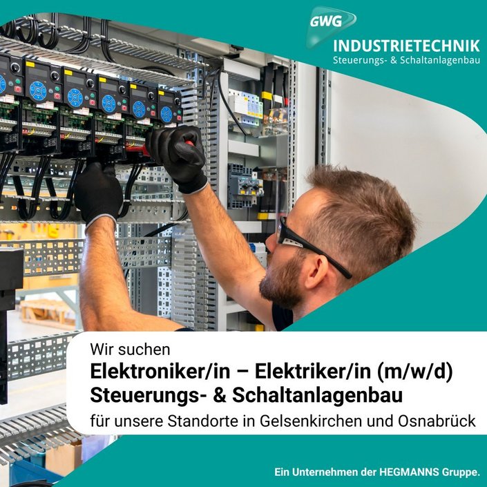 Wir suchen für unsere Standorte in Gelsenkirchen und Osnabrück zum nächstmöglichen Zeitpunkt Elektroniker/innen –...